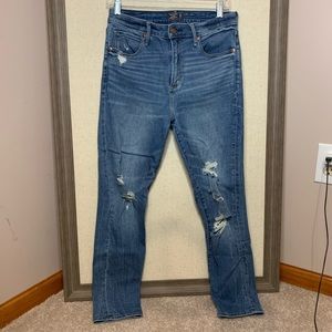 Abercombie and Fitch High Rise Skinny Ankle Jeans
